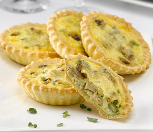 Mini quiche champiñon  (15 unidades)